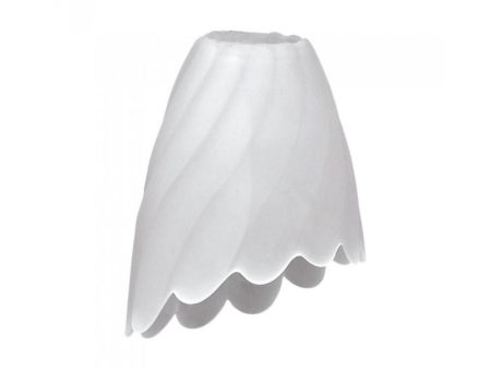 Acid Glass Wave Shade in White Superlux Lighting - Q748 For Discount