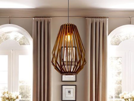 Lavena Pendant Light Long in Black or Wood Online Hot Sale