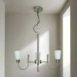 3 Light Pendant in Brushed Chrome and Opal Frost Glass Eurotech - C0068-2-1 Online Hot Sale