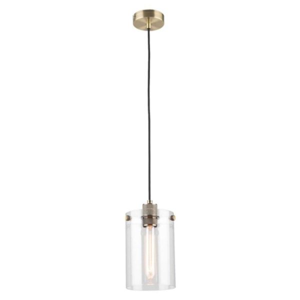 Fallon Pendant Light in Antique Brass or Brushed Chrome Supply