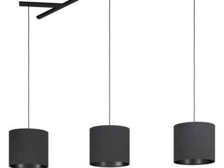 Balnario Pendant Light 3Lt in Black Fashion