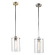 Fallon Pendant Light in Antique Brass or Brushed Chrome Supply