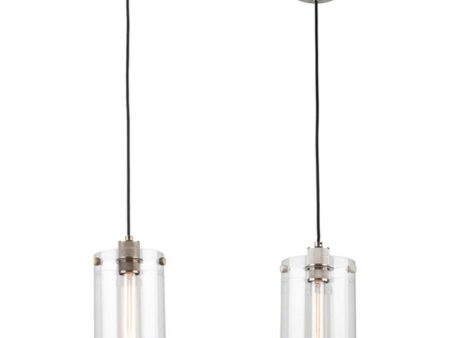 Fallon Pendant Light in Antique Brass or Brushed Chrome Supply