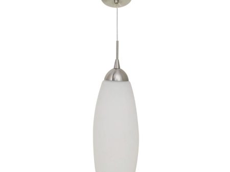 Long Glass LED Pendant Light in White Eurotech - SH258-OP-WH Supply