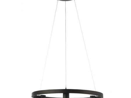 Mentera LED Pendant Light Round 3Lt 21w in Black Online now