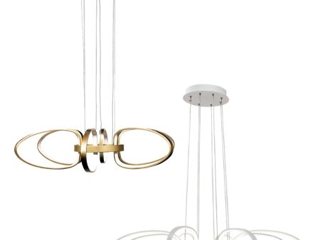 Lucy LED Pendant Light Large in Gold, White Eurotech - WP436L-GD, WP436L-WH Cheap