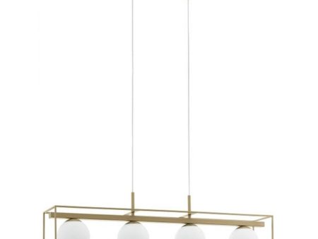 Vallaspra Pendant Light 4Lt in Champagne on Sale